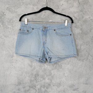 Levi's Light Blue Cotton Jean Shorts Size JR 7